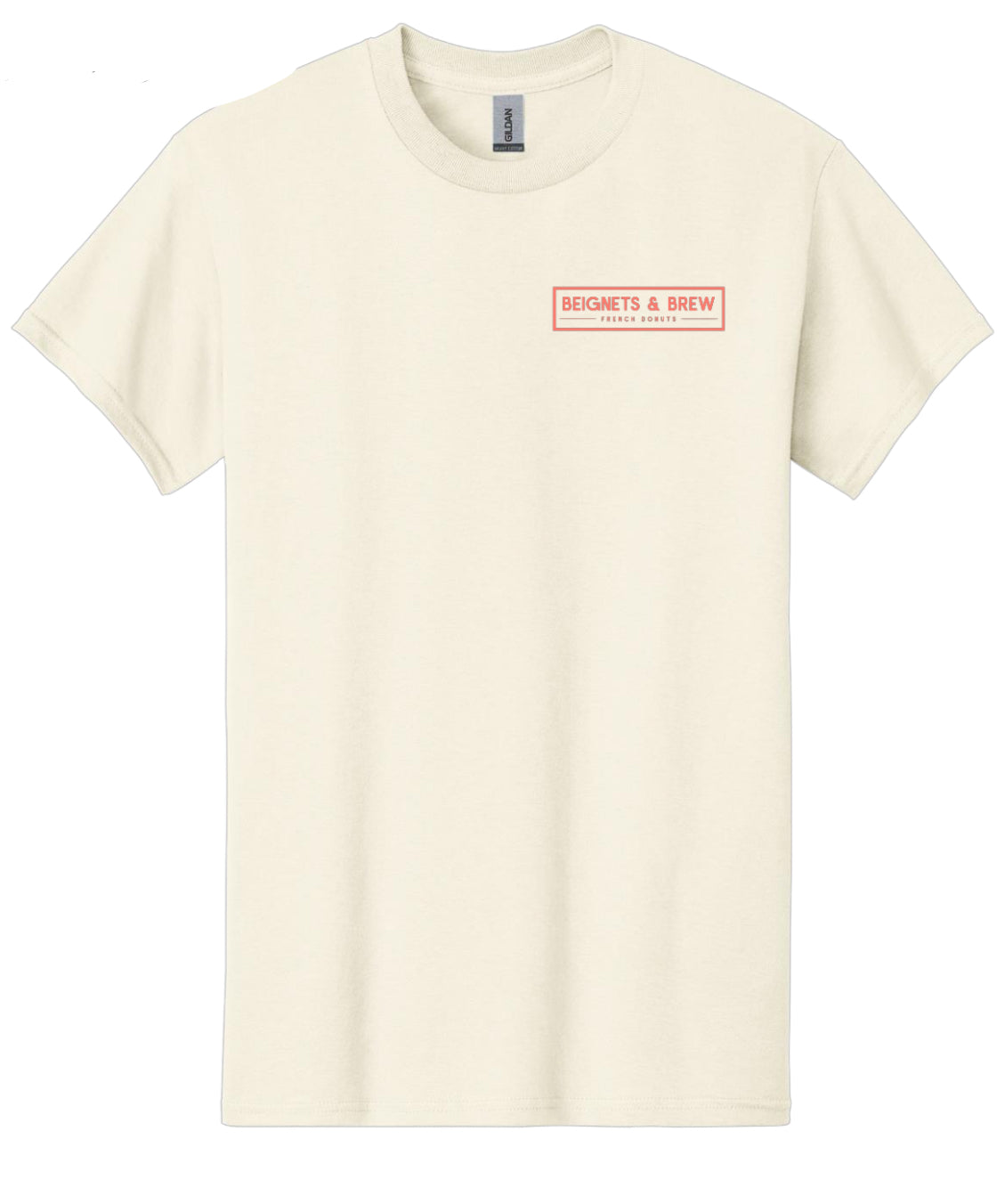 Coffee & Beignets Tee Coral