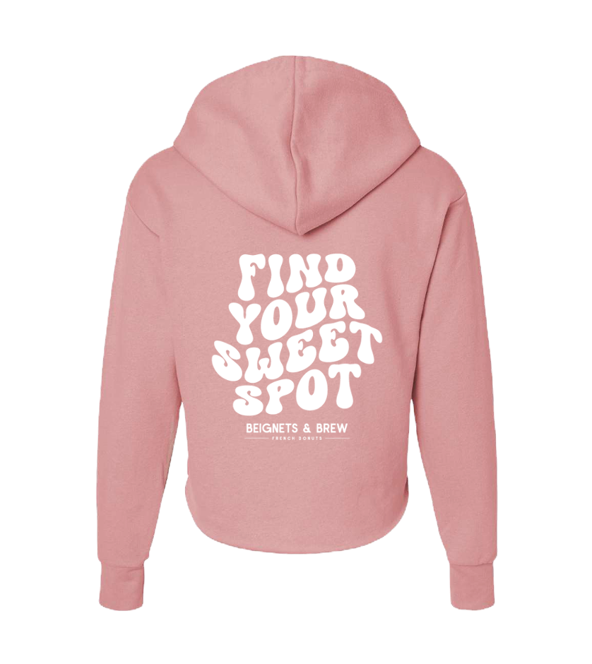 Pink Cropped Hoodie