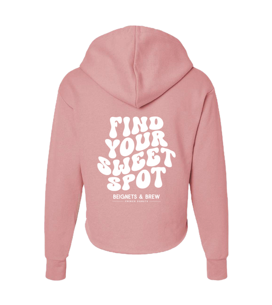 Pink Cropped Hoodie